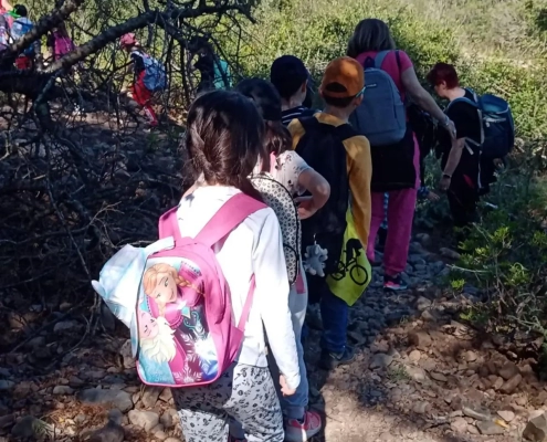 Bambini visita Oasi del cervo e della luna